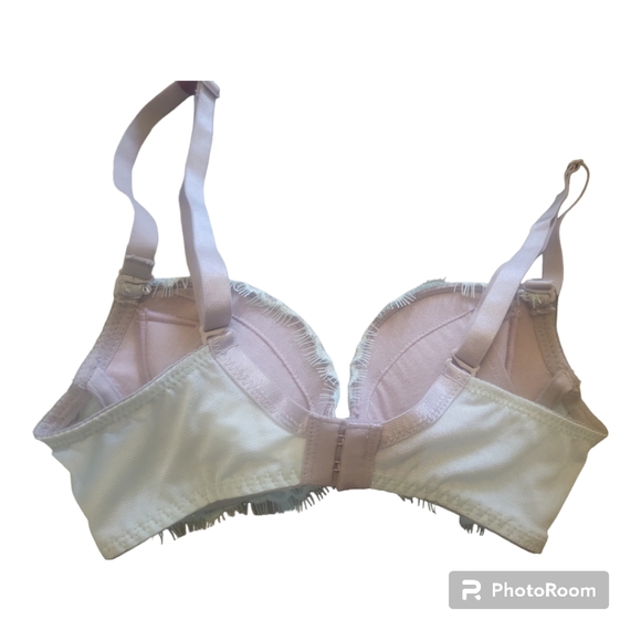 THE LITTLE BRA COMPANY Catherine Green Lace Push Up Bra - Size 28A, XXS - Picture 3 of 4